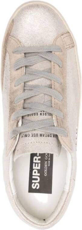 Golden Goose Zilveren Veters Rubberen Zool Sneakers