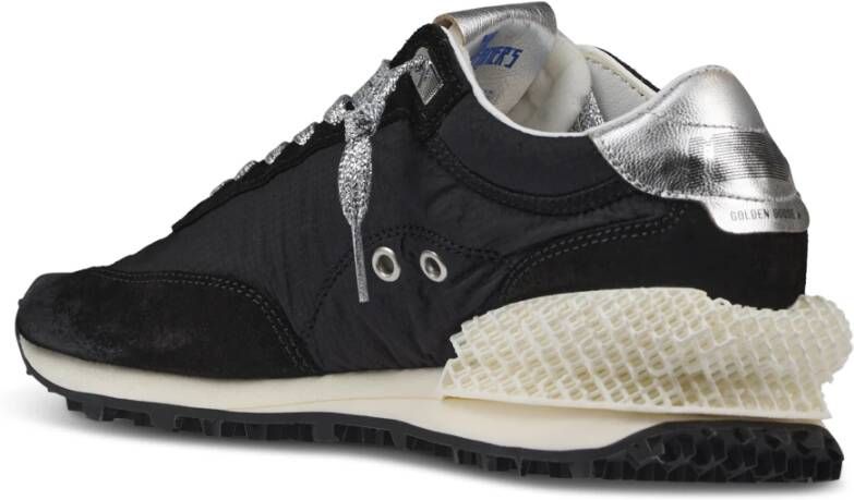 Golden Goose Zwarte hardloopsneakers met sterprint