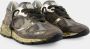 Golden Goose Low-Top Sneakers Running Dad Sneakers Leather Black in grijs - Thumbnail 3