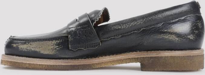 Golden Goose Zwarte Leren Loafers Stijlvolle Damesschoenen Black Dames