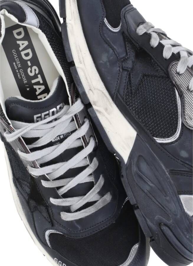 Golden Goose Zwarte Leren Sneakers met Sterdetail
