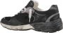 Golden Goose Zwarte leren sneakers met vintage touch - Thumbnail 2