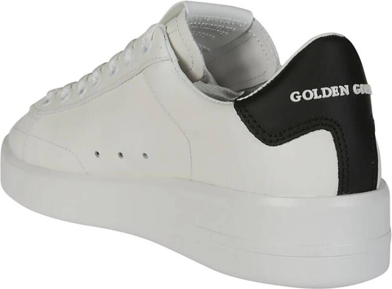 Golden Goose Zwarte Leren Ster Sneakers White Dames