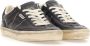 Golden Goose Zwarte leren vetersneakers rubberen zool Black Heren - Thumbnail 8