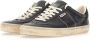 Golden Goose Zwarte leren vetersneakers rubberen zool Black Heren - Thumbnail 10