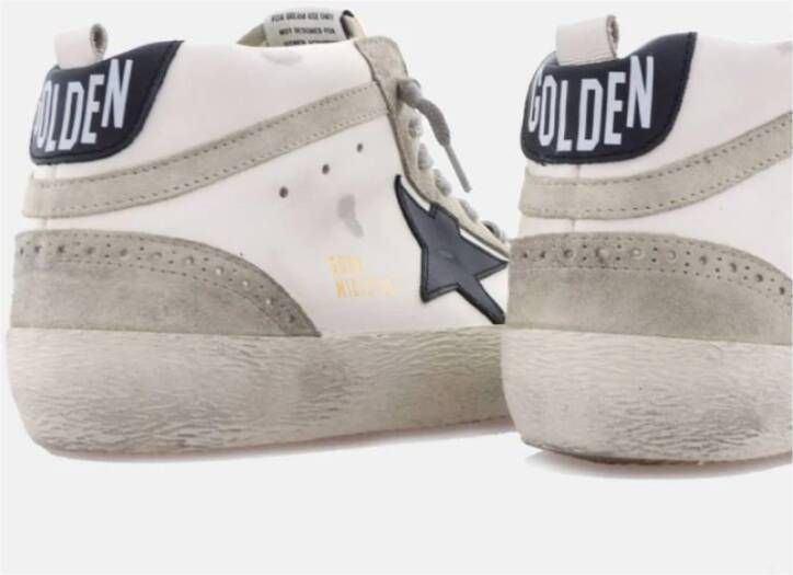 Golden Goose Zwarte Ster Wit Leren Sneakers White Dames