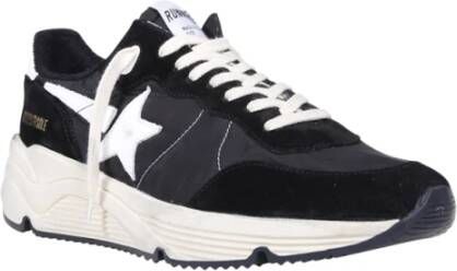 Golden Goose Zwarte Witte Hardloopschoenen met Nylon Bovenwerk en Suède Neus Zwart Heren