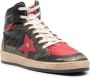 Golden Goose Zwart Rood Distressed Leren Sneakers - Thumbnail 2