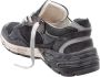 Golden Goose Zwart Zilver Leren Mesh Hardloopschoenen - Thumbnail 2