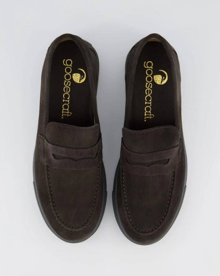 Goosecraft Christian Mannen Leren Jas Gray Heren