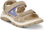 Green Comfort Beige Suède Sandaal met Klittenbandsluiting Beige Dames - Thumbnail 2
