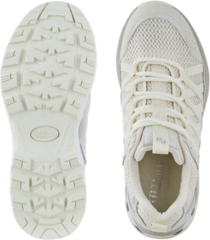 Green Comfort Grijze Suède Mesh Veterschoenen
