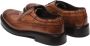 Green George Bruin Leren Derby Schoenen Swallowtail Design - Thumbnail 2