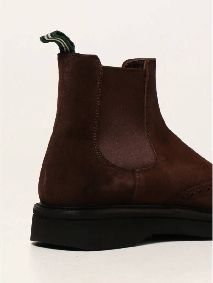 Green George Brogue Enkellaarsjes