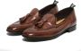 Green George Bruine leren loafers met kwastjes - Thumbnail 2