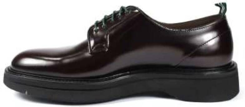 Green George Italiaanse Leren Derby Schoenen voor Mannen Brown Heren