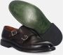 Green George Met de hand vervaardigde Dubbele Gesp Donkerbruine Schoenen - Thumbnail 2