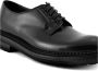 Green George Zwarte Leren Derby Veterschoenen - Thumbnail 2