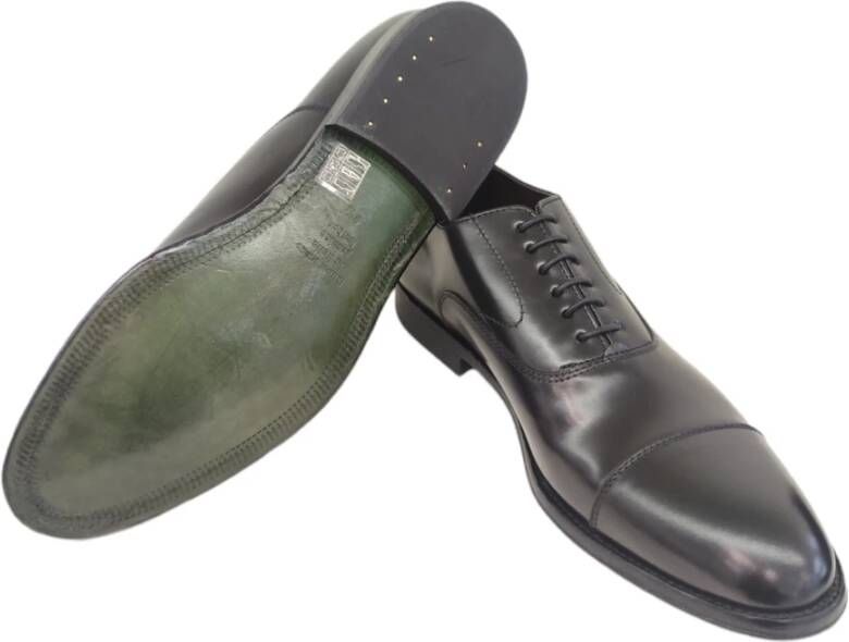Green George Zwarte platte schoenen voor heren