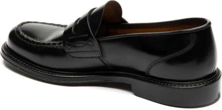 Green George Zwarte platte schoenen voor mannen