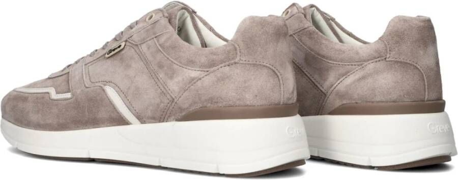 Greve Beige Lage Top Herensneakers