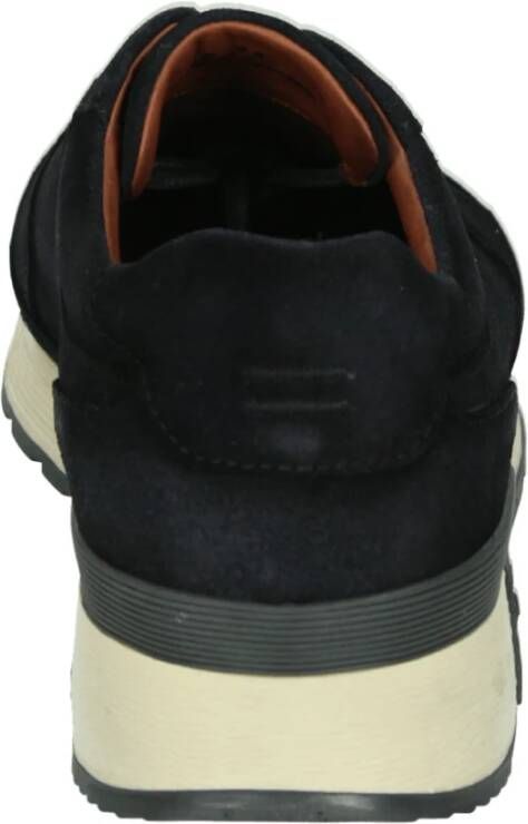 Greve Blauwe Casual Herenschoenen met Uitneembaar Voetbed
