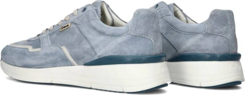 Greve Blauwe Suède Heren Walker Sneakers