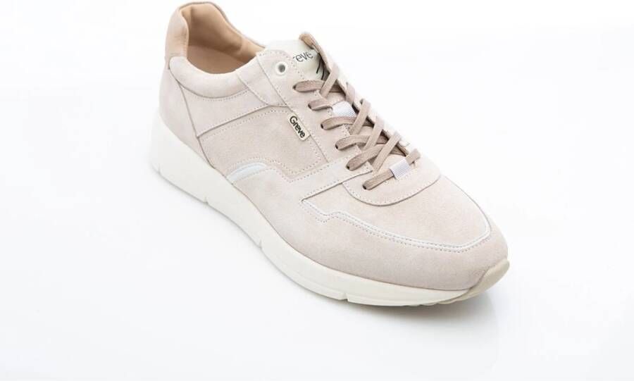 Greve Comfortabele Nederlandse Landschap Geïnspireerde Sneakers Beige Heren