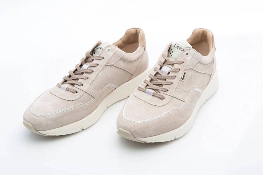 Greve Comfortabele Nederlandse Landschap Geïnspireerde Sneakers Beige Heren