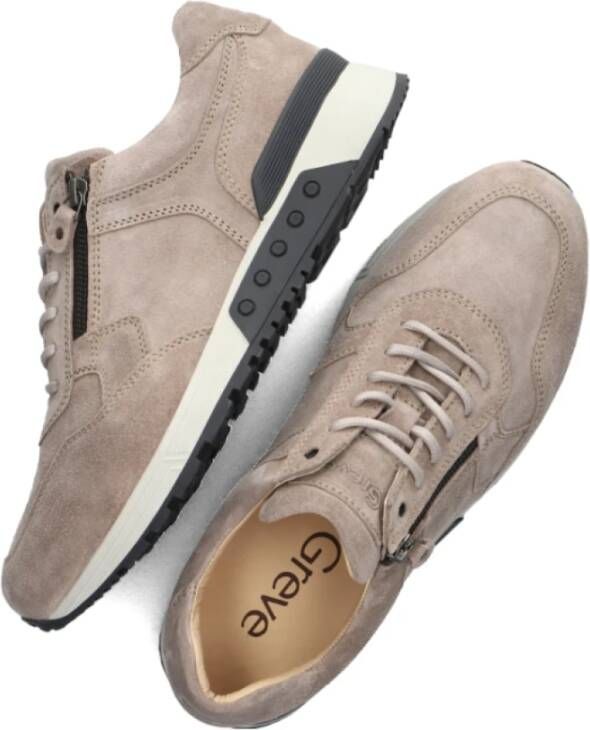 Greve Taupe Sneakers Beige Heren