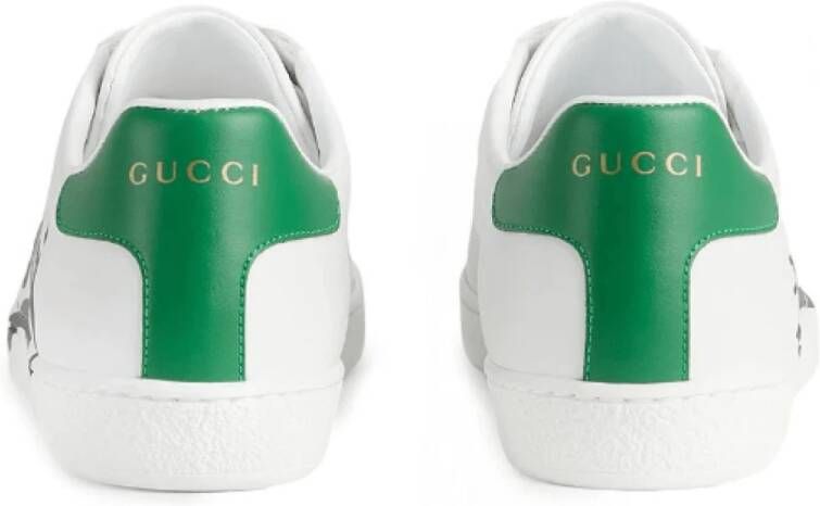 Gucci Ace kitten-logo lage sneakers White Dames