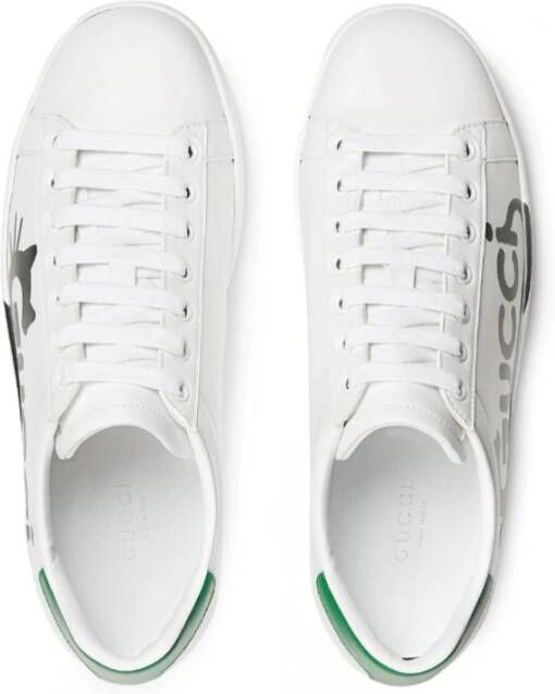 Gucci Ace kitten-logo lage sneakers White Dames
