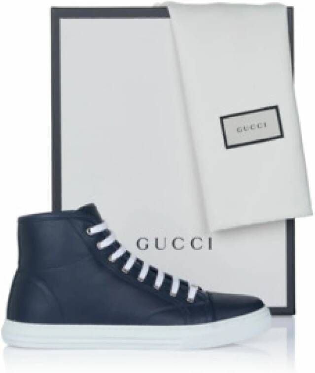 Gucci Blauwe Heren Sneaker Comfortabel en veelzijdig