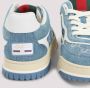 Gucci Blauwe Katoenen Re Web Sneakers - Thumbnail 2