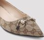 Gucci Bruin leren ballet ballerina's - Thumbnail 4