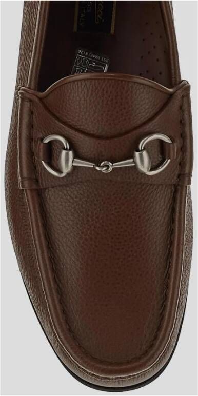Gucci Bruine leren loafers voor heren