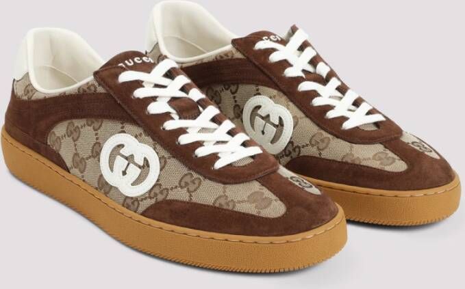 Gucci Bruine Sneakers voor Mannen Ss25