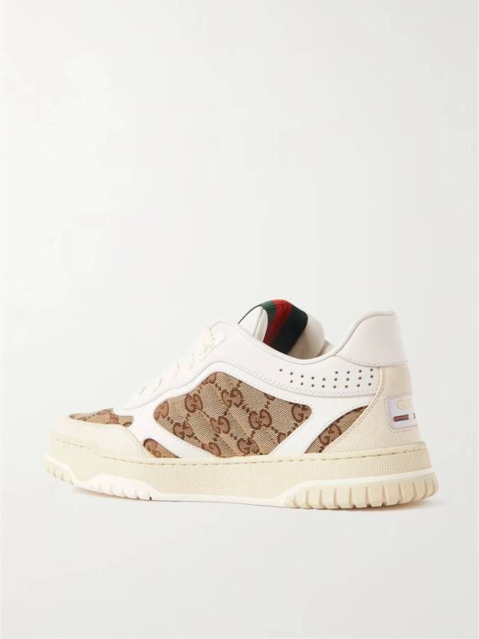 Gucci Canvas Lint Sneakers Gemaakt in Italië