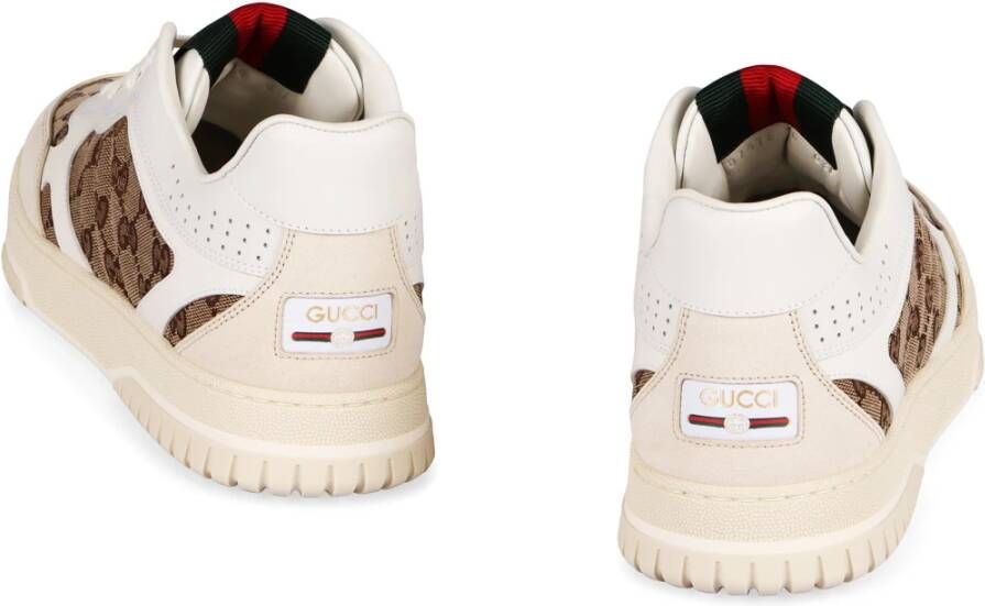 Gucci Contrasterende Leren Lage Sneakers