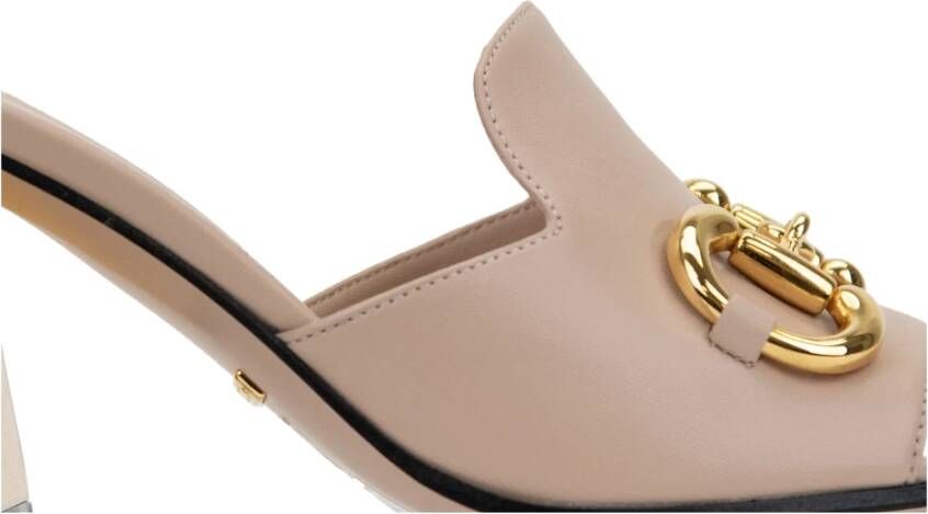 Gucci Dames Slip-On Leren Sandalen