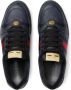 Gucci Donkerblauw zwarte lage sneakers met webdetail Blue Heren - Thumbnail 4
