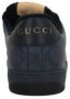 Gucci Donkerblauw zwarte lage sneakers met webdetail Blue Heren - Thumbnail 6