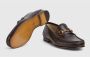 Gucci Donkerbruine Leren Horsebit Loafers - Thumbnail 2