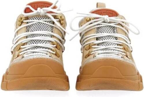 Gucci Beige Flashtrek Sneakers voor Vrouwen Beige Dames