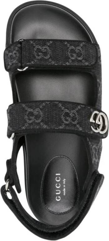Gucci Flat Sandals Black Dames