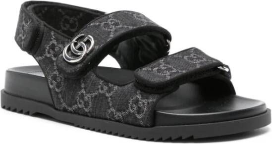Gucci Flat Sandals Black Dames