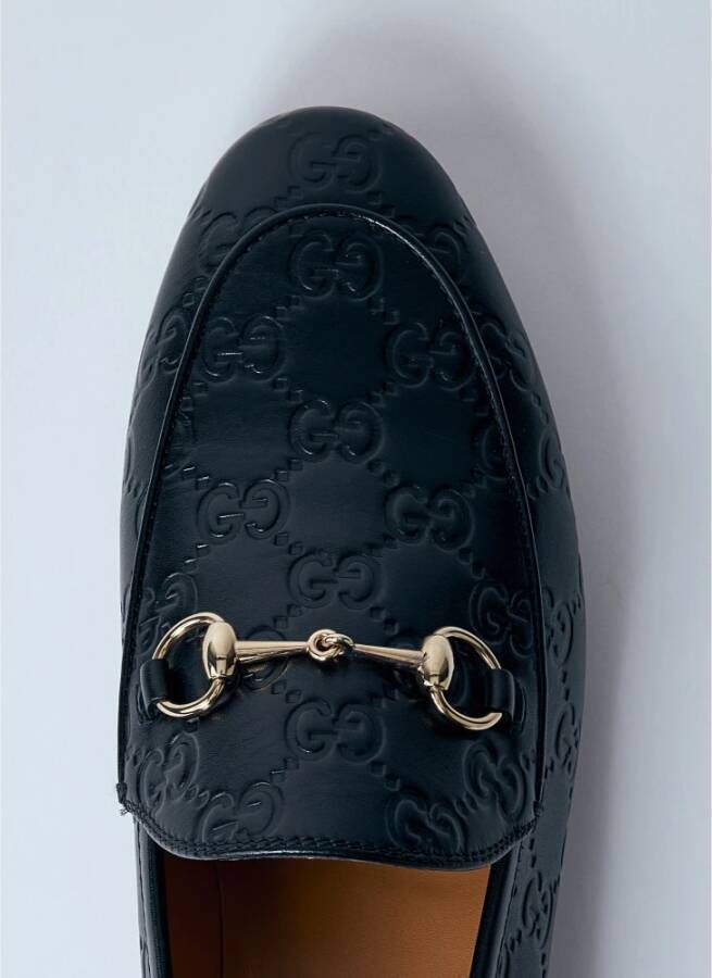 Gucci Gedebosseerde Interlocking G Leren Loafers