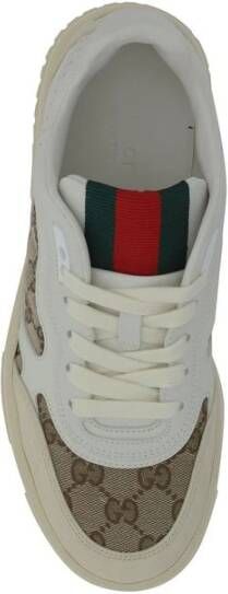 Gucci Gestructureerde Paneel Kalfsleren Sneakers