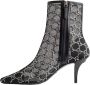 Gucci Glitter Logo Enkellaarzen Rits Black Dames - Thumbnail 6