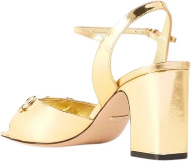 Gucci Gouden Sandalen voor Stijlvolle Outfits